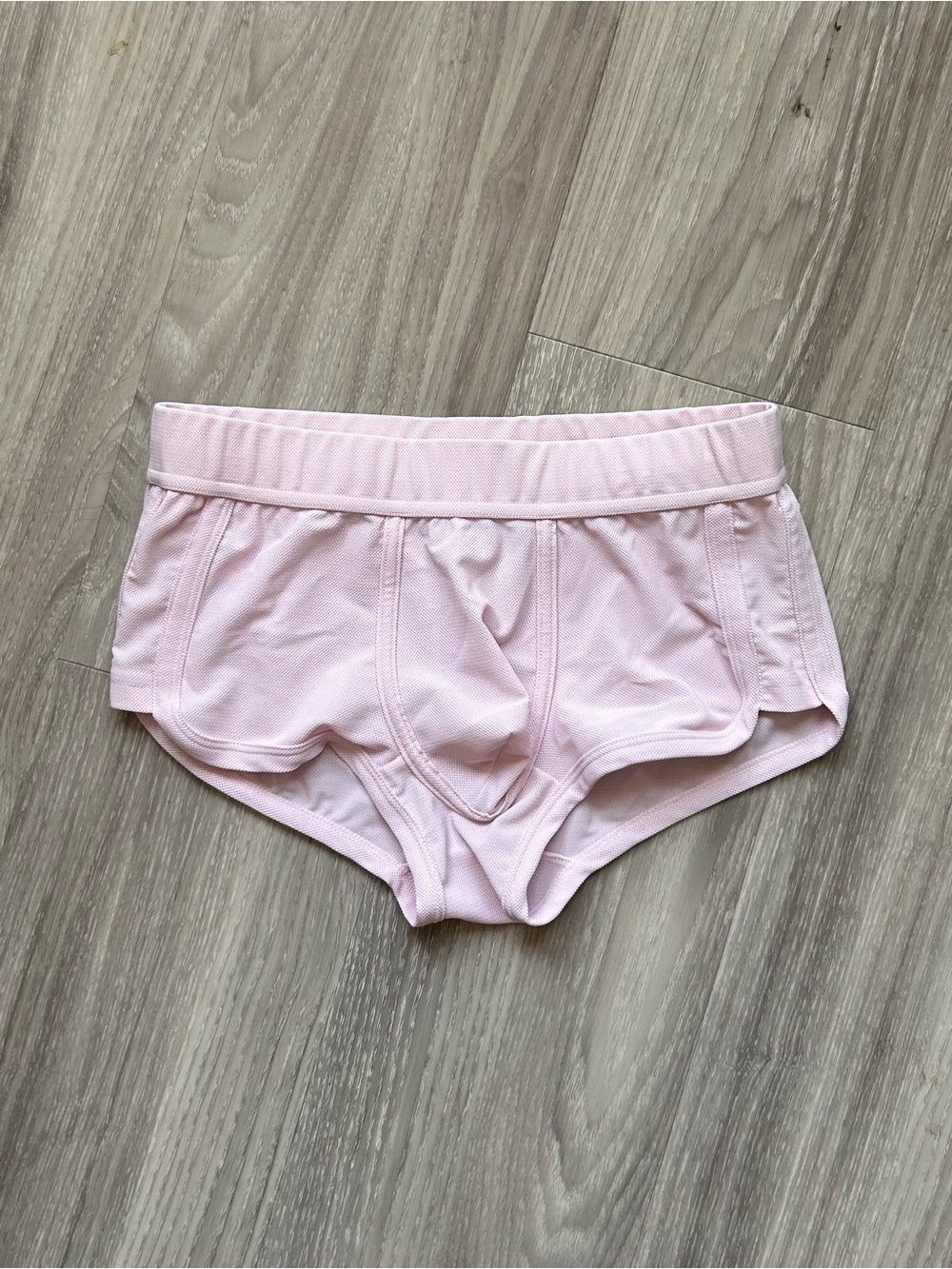 Andrew Christian | Moisture Control Sport Trunks in Pale Pink (Small) - Picture 2 of 13